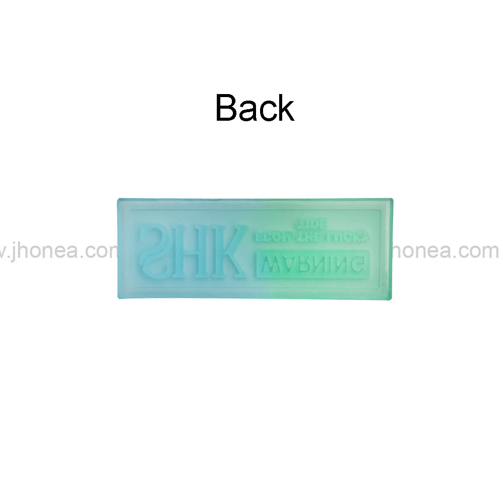 Unique Blue and Green Silicone Applique Patch