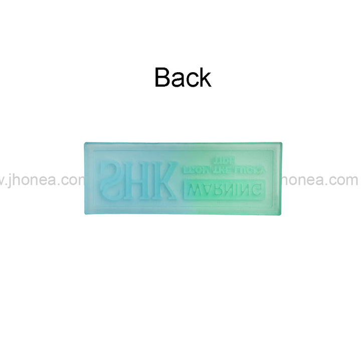 Unique Blue and Green Silicone Applique Patch
