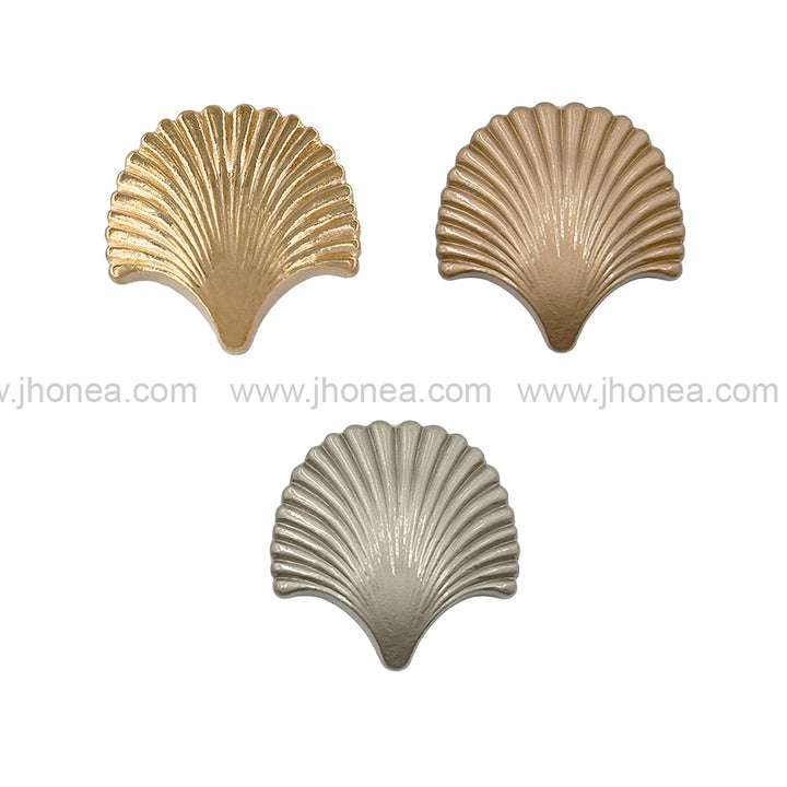 Decorative Sea Shell Shape 25mm(40L) Shank Metal Button