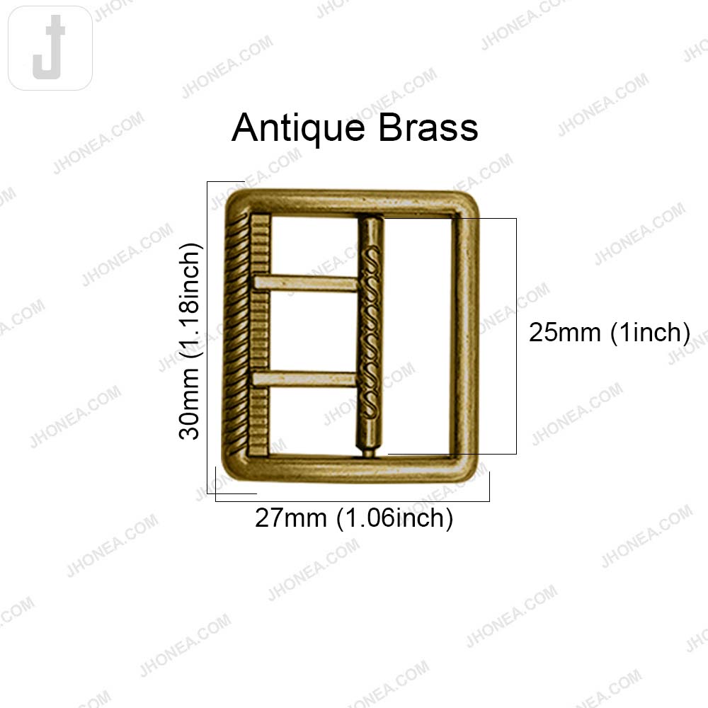 Modern Rectangular Shaped Metal Pant Buckle for Men’s & Women’s Apparel