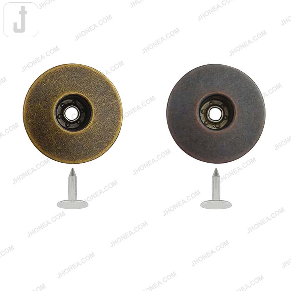 Antique Finish Round Denim Buttons for Jeans and Jackets