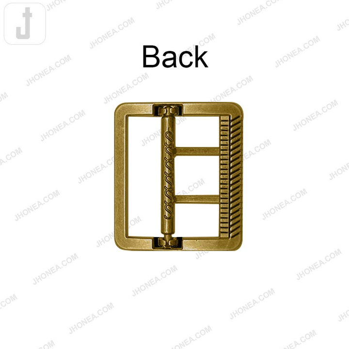 Modern Rectangular Shaped Metal Pant Buckle for Men’s & Women’s Apparel