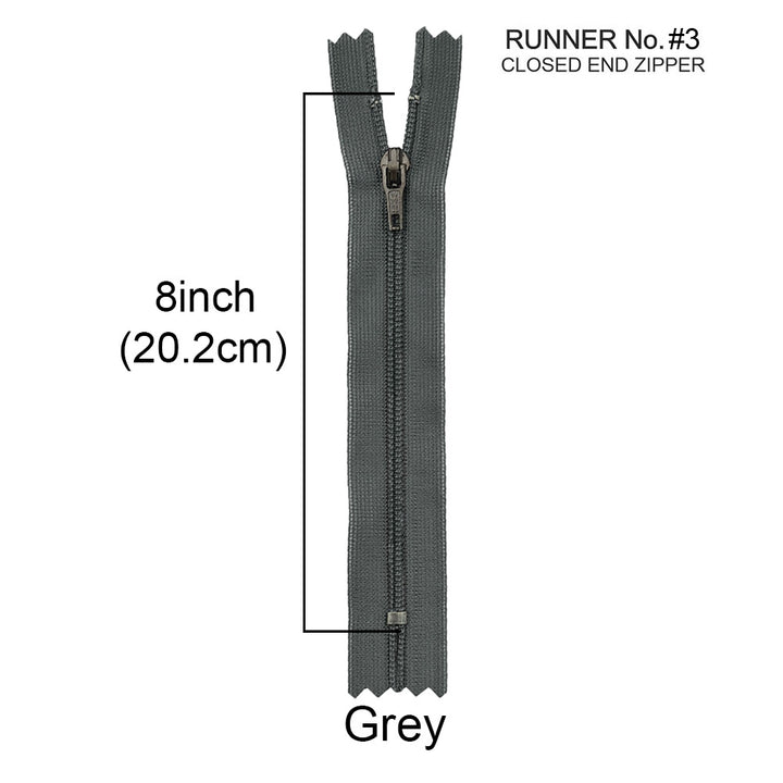 YKK- #3 Nylon Coil Pant Trousers Closed-End YKK Zipper