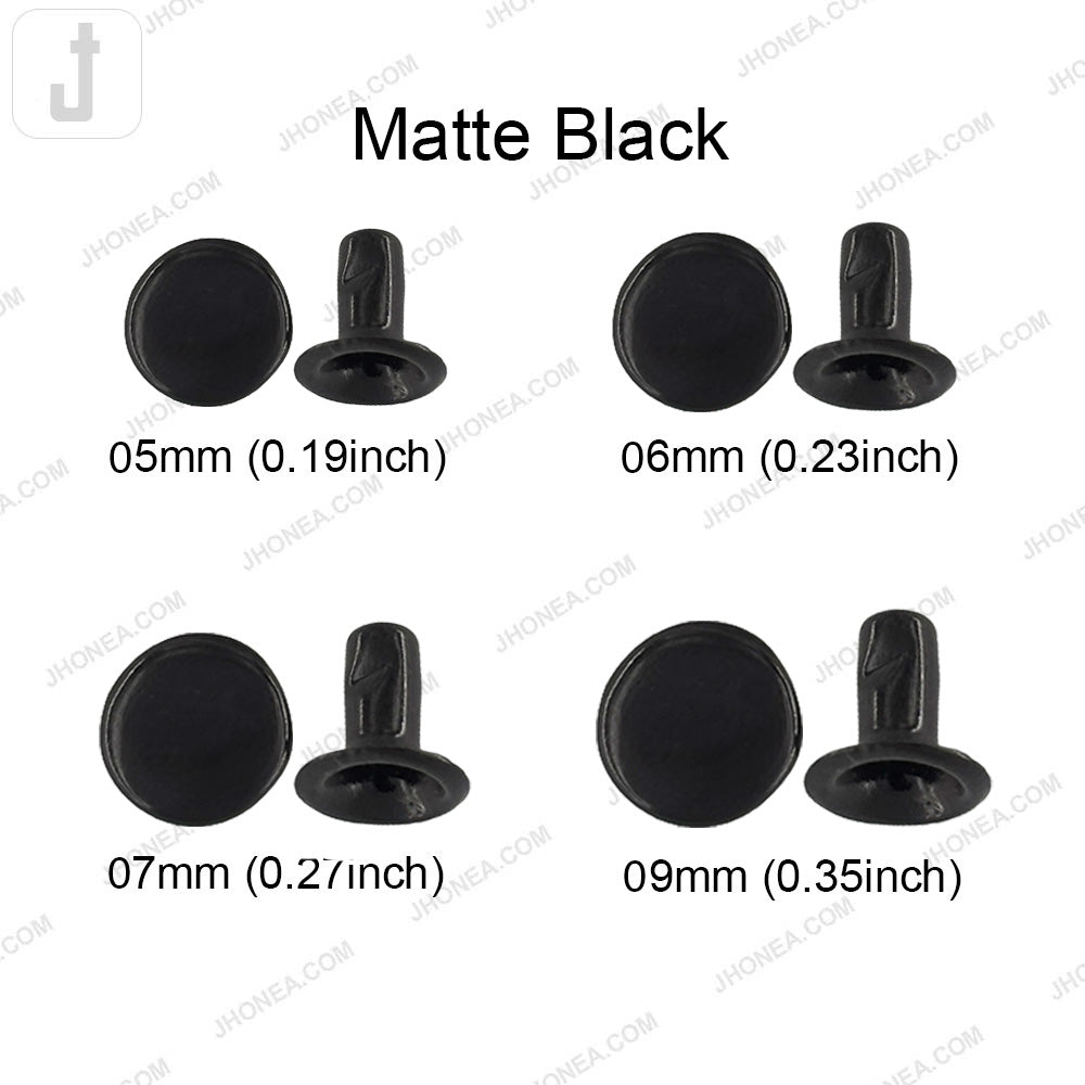 Elegant Solid Brass Flat Rivets for Denim/Leather/Bags/DIY Craft Projects