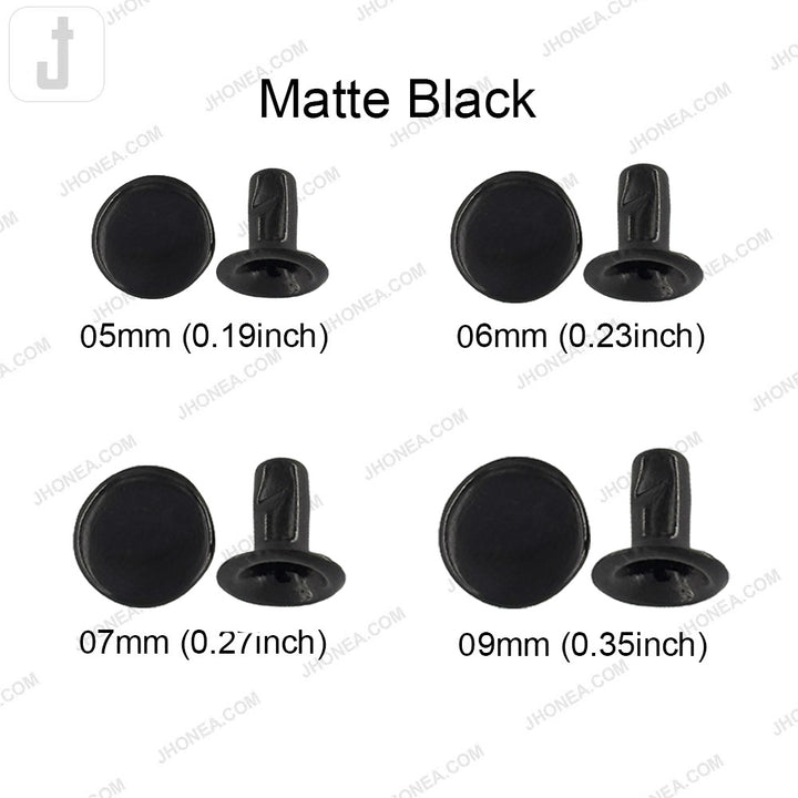 Elegant Solid Brass Flat Rivets for Denim/Leather/Bags/DIY Craft Projects