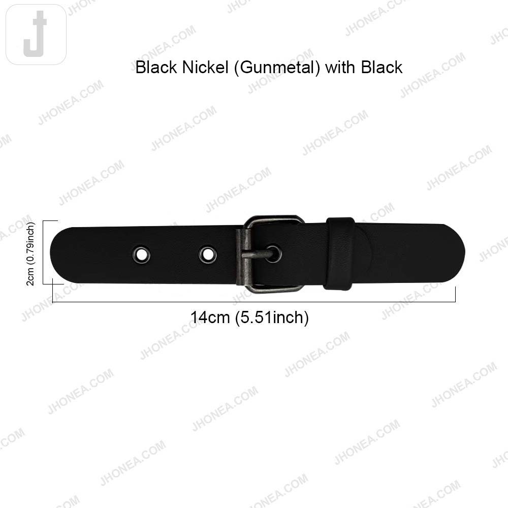 Classic Prong PU Leather Belt Buckle for Dresses/Bags