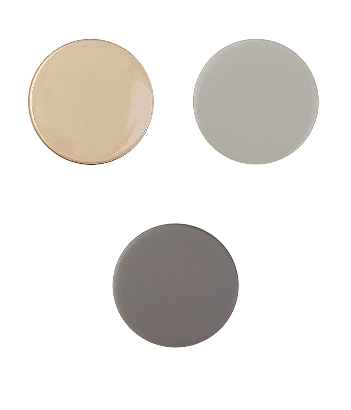 Premium Smooth Matte Surface Shirt/Coat Classic Loop Metal Buttons ...