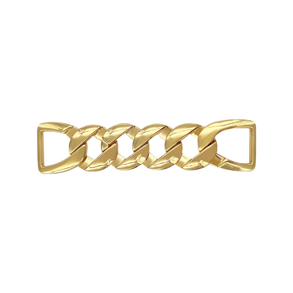 Quality Chain Design Shiny Dark Gold Fashion Belt Buckle Accessory