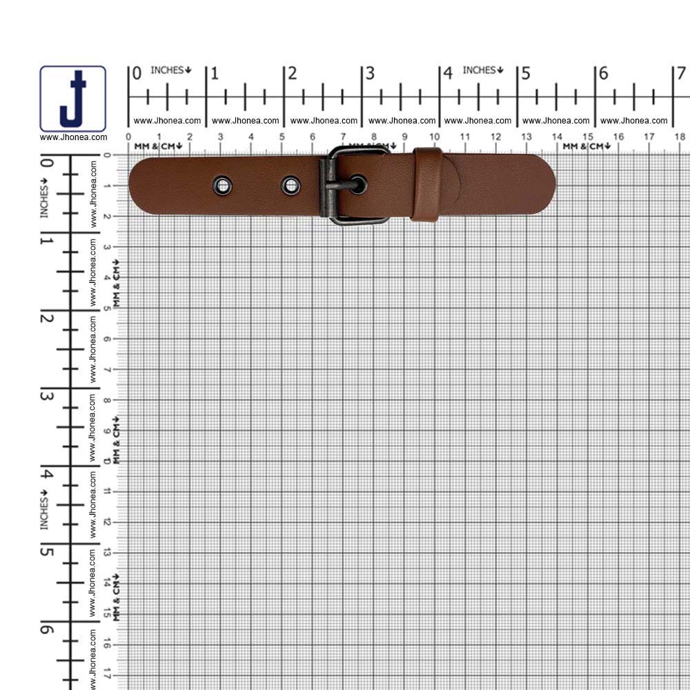 Classic Prong PU Leather Belt Buckle for Dresses/Bags