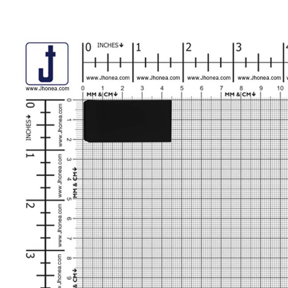 Matte Finish Designer Rectangular 2 Part Snap Buttons
