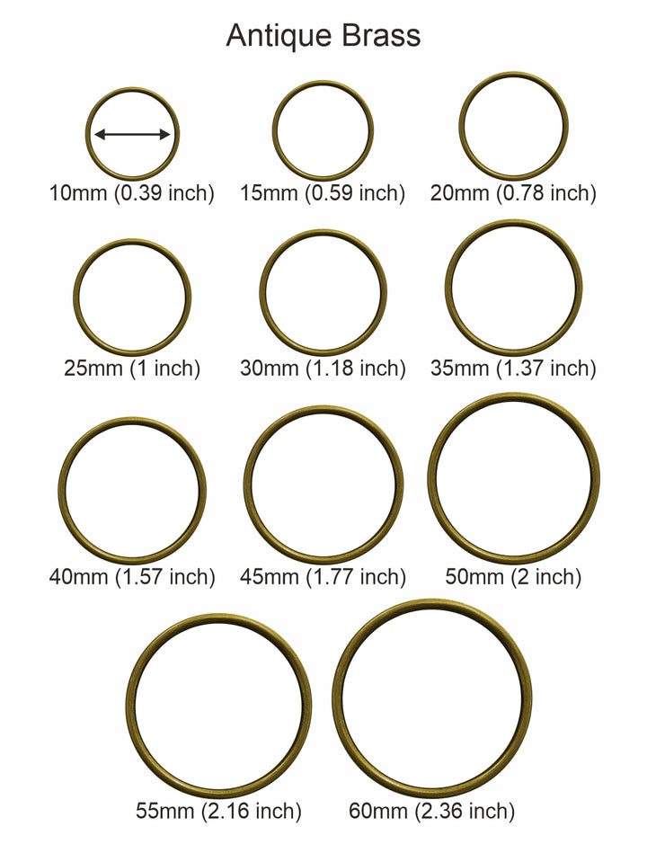 Shiny Round Shape 'O' Ring Buckle for Clothing & Belts