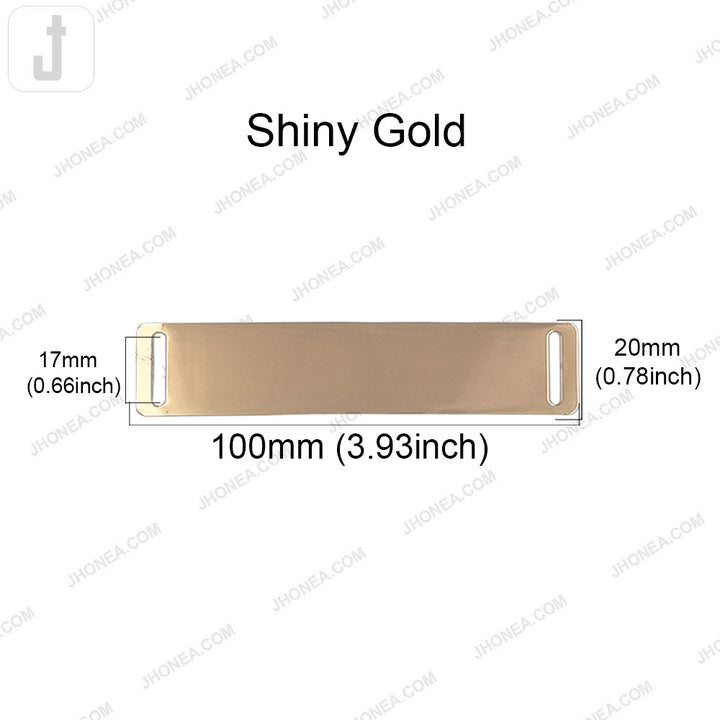Sleek Shiny Gold Metal Plate for Men/Women Clothing