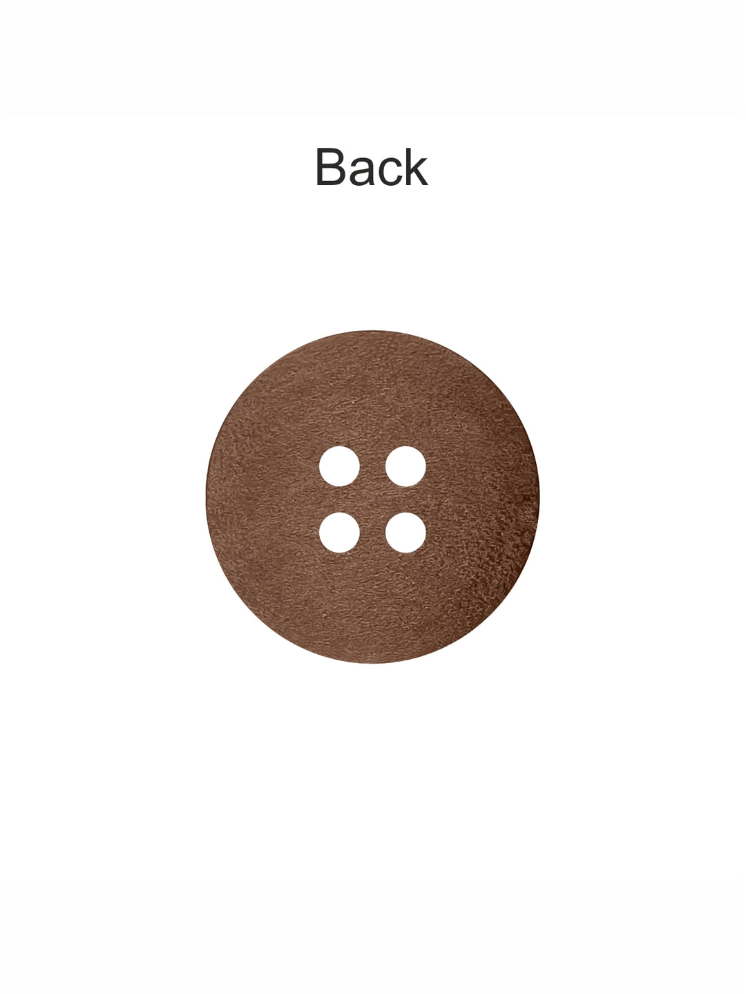 Classic 4-Hole Wooden Button with Rounded Rim Design
