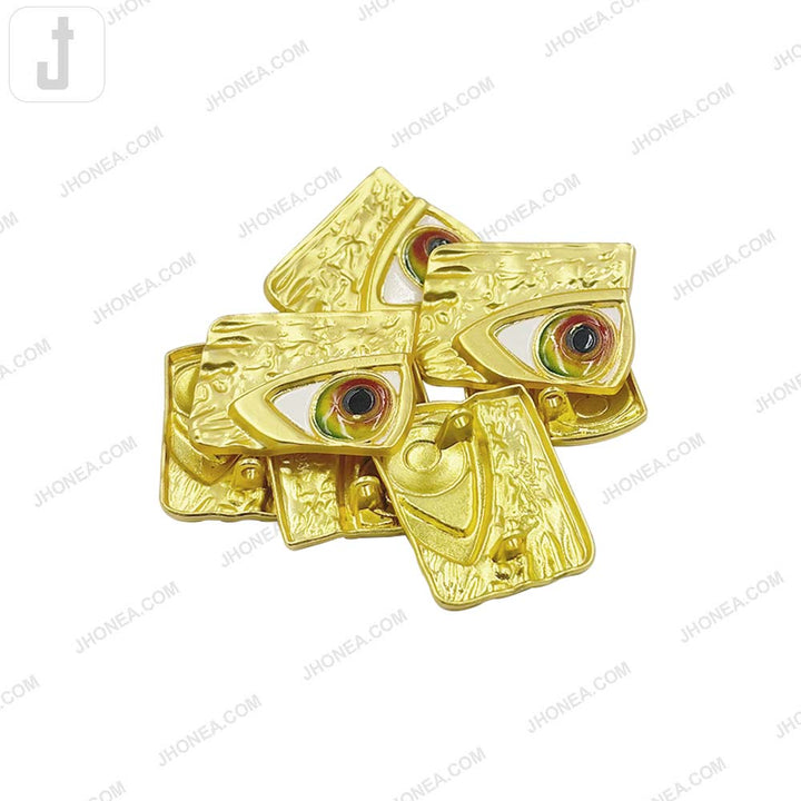 Big Size Eye Double Loop Metal Buttons for Designer Clothing