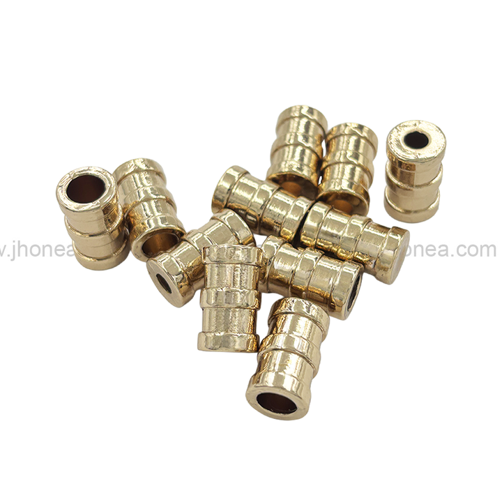 Shiny Gold Metal Aglets Cord Ends for Cords and Drawstrings