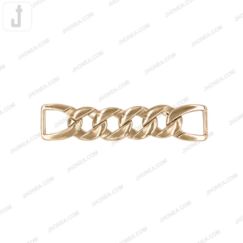 Quality Chain Design Shiny Gold Fashion Belt Buckle Accessory