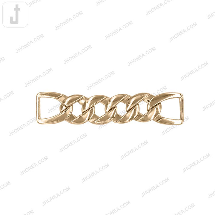 Quality Chain Design Shiny Gold Fashion Belt Buckle Accessory
