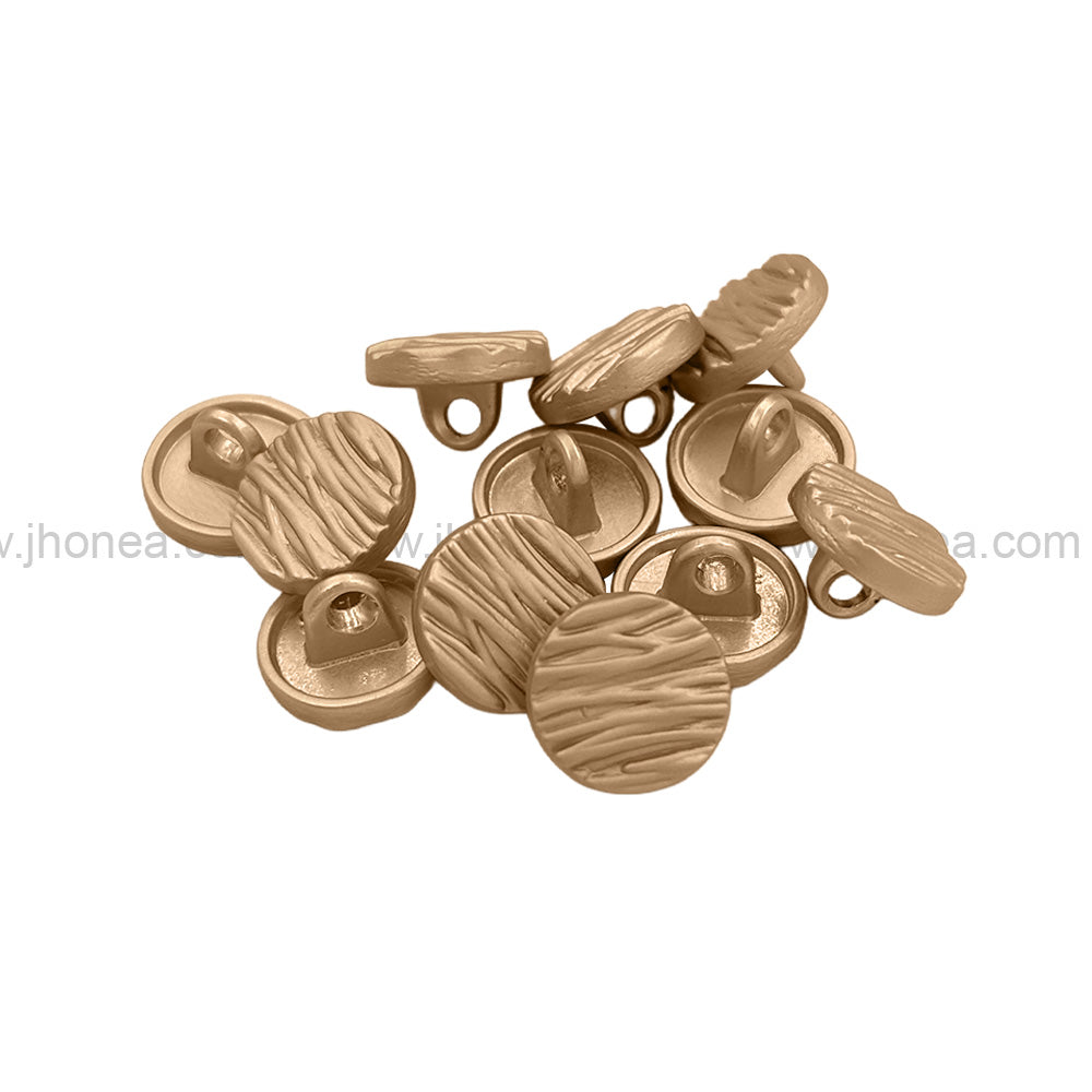 Round Shape Matte Finish Classic Shank Metal Button