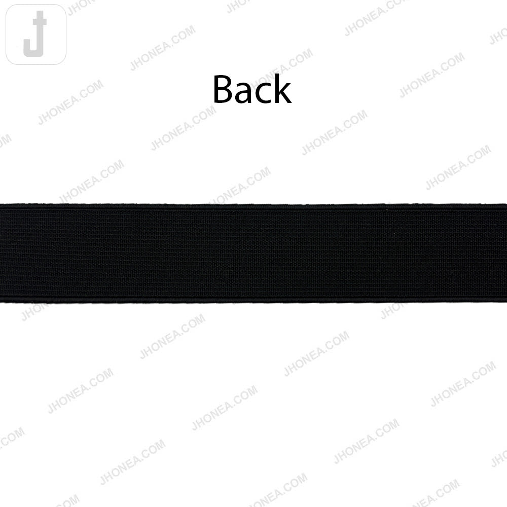 Plain Black & White Tailors' Stiff Woven Elastic for Casings