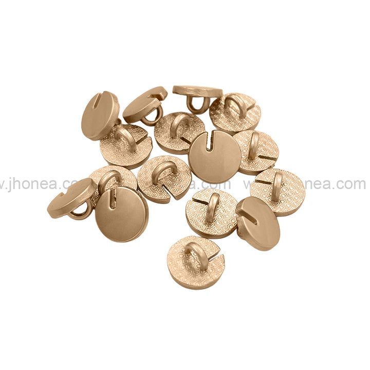 Classic 10mm Cutting Edge Design Matte Finish Metal Button