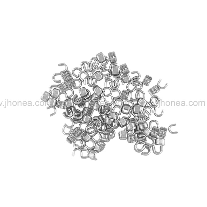 #5 U Shape Zipper Top Stoppers in Silver