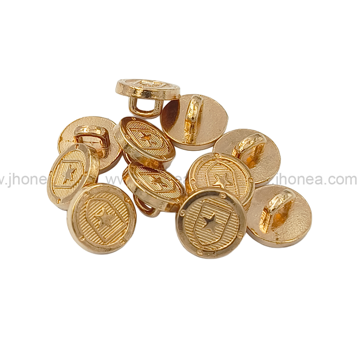Golden Royal Star Badge Design Downhole Metal Button