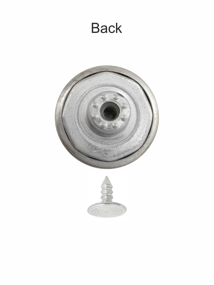 Stylish Brass Buttons with Rounded Rim for Denim Jeans/Jackets/Coats