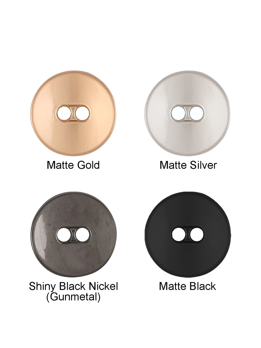 Fashionable Round Shape with Curvy Structure Metal Button