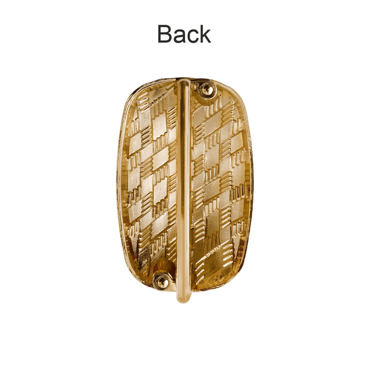 Elegant Shiny Textured Metal Buckle for Fashion Accessories and Clothing