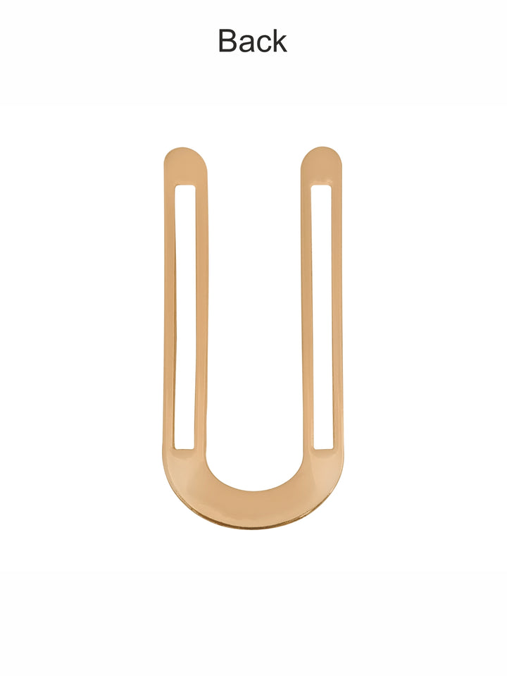Chic Shiny Finish U-Shaped Metal Connector Buckle