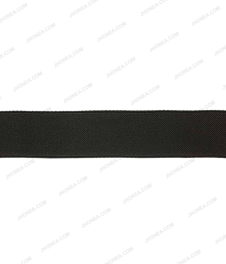 Plain Black Soft Stretch Waistband Sewing Woven Elastic