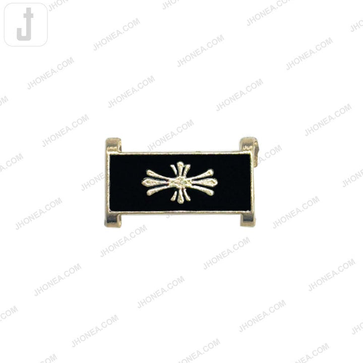 Black Enamel Alloy Decorative Hardware Accent for Bags/Wallets Accessories