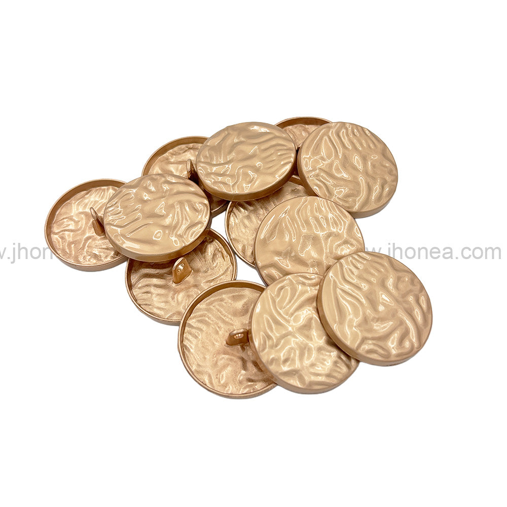 Unique Structure Round Shape Matte Finish Shank Metal Button
