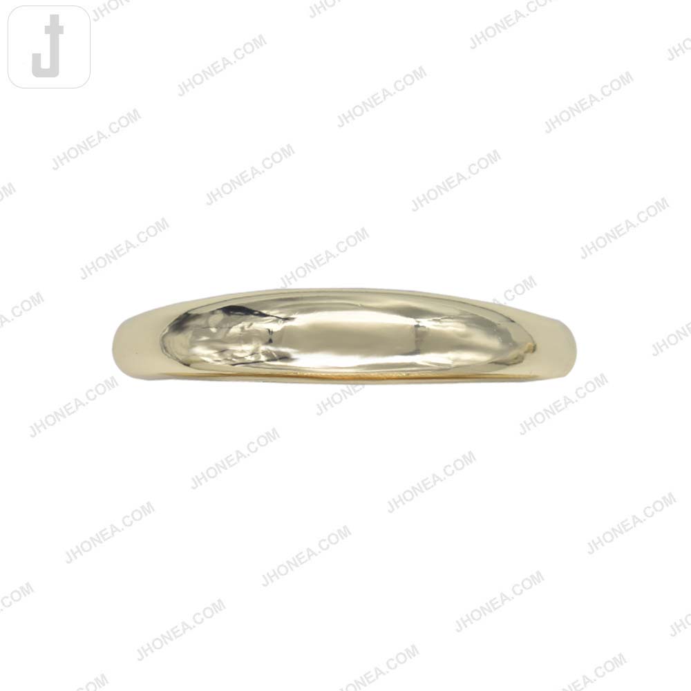 Premium Curved Shiny Gold Finish Metal Handle Buckle for DIY Handbags