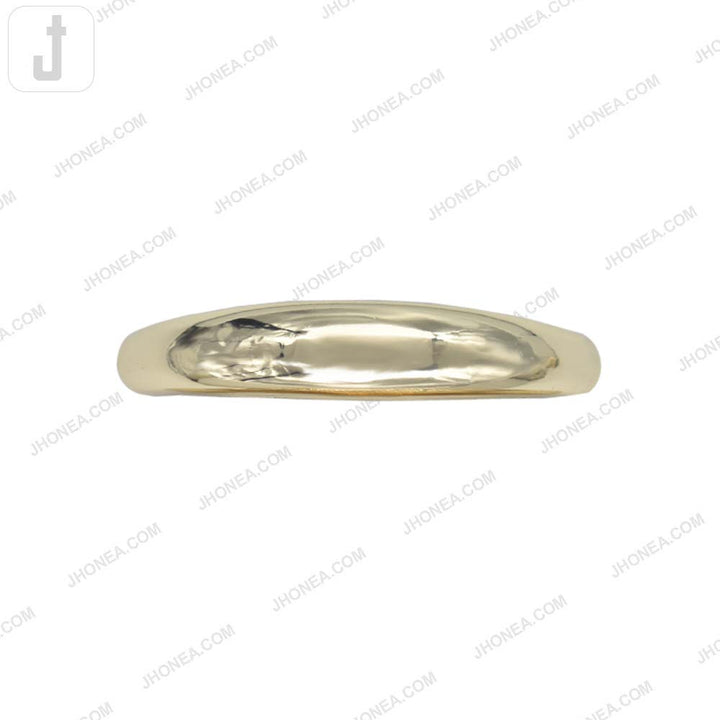 Premium Curved Shiny Gold Finish Metal Handle Buckle for DIY Handbags