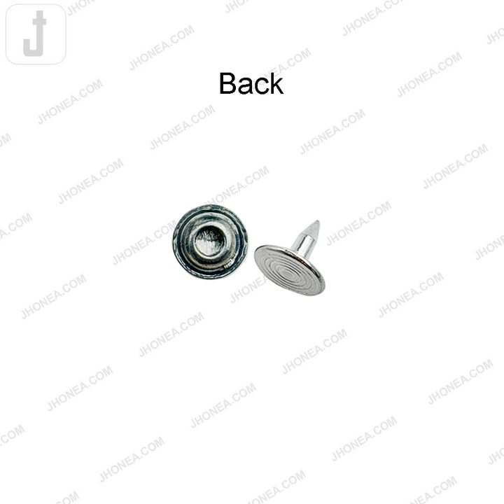 7mm Matte Silver Jeans Rivet Fastener Studs