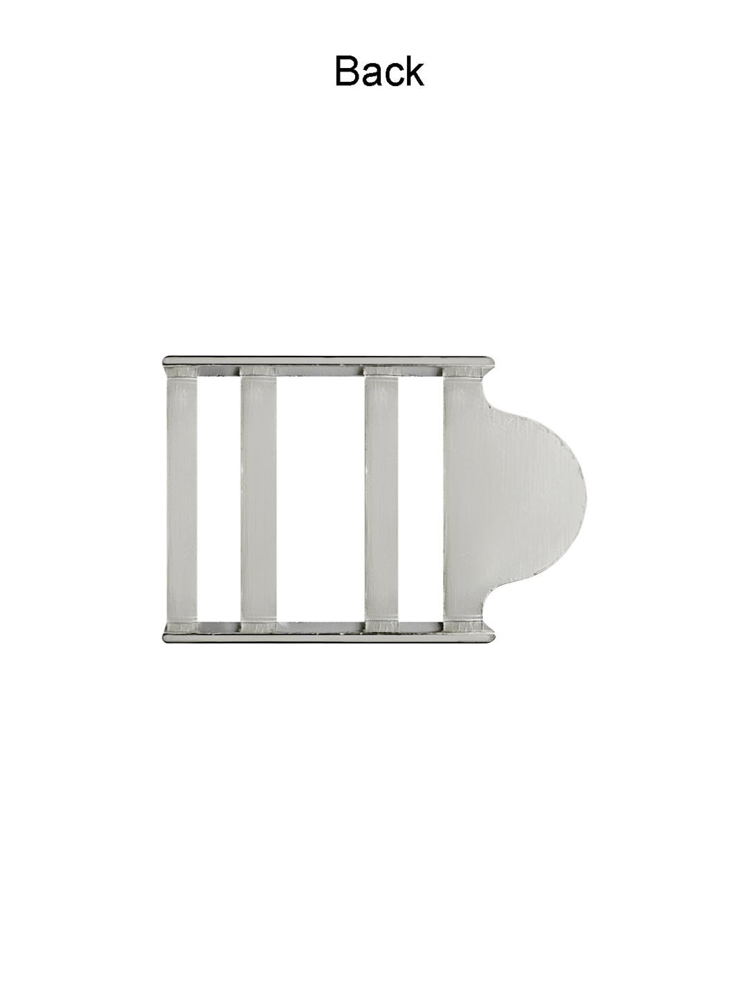 Triple-Bar Slide Strap Adjuster Metal Buckle for Belt and Bags
