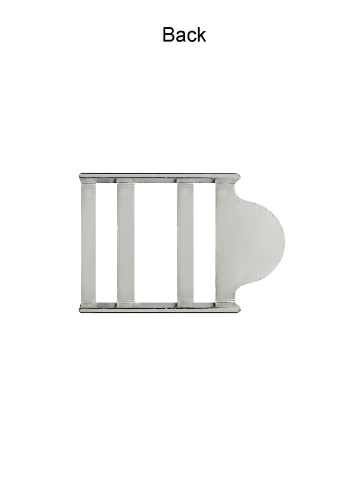 Triple-Bar Slide Strap Adjuster Metal Buckle for Belt and Bags