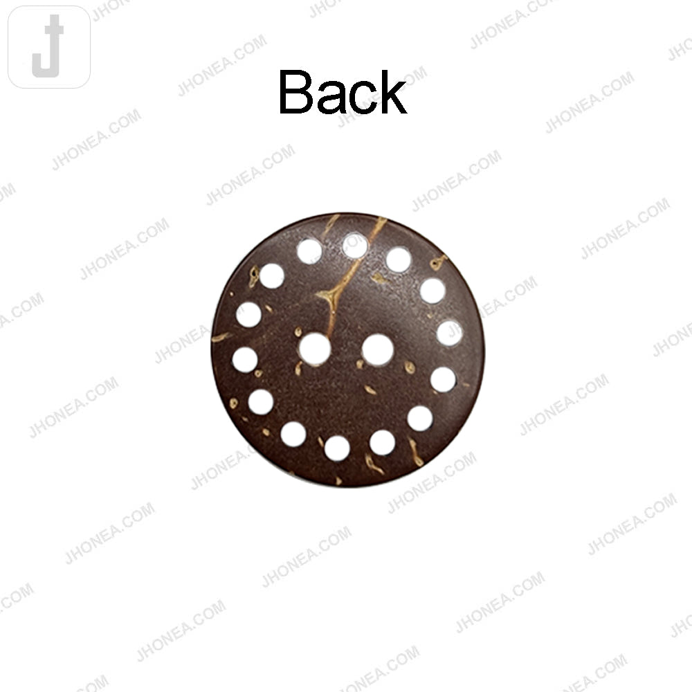 Eco-Friendly 2 Hole Coconut Shell Buttons