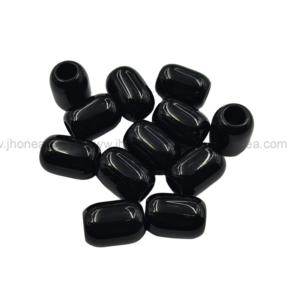Stylish Black Polyester Beads for DIY Jewelry Accessories