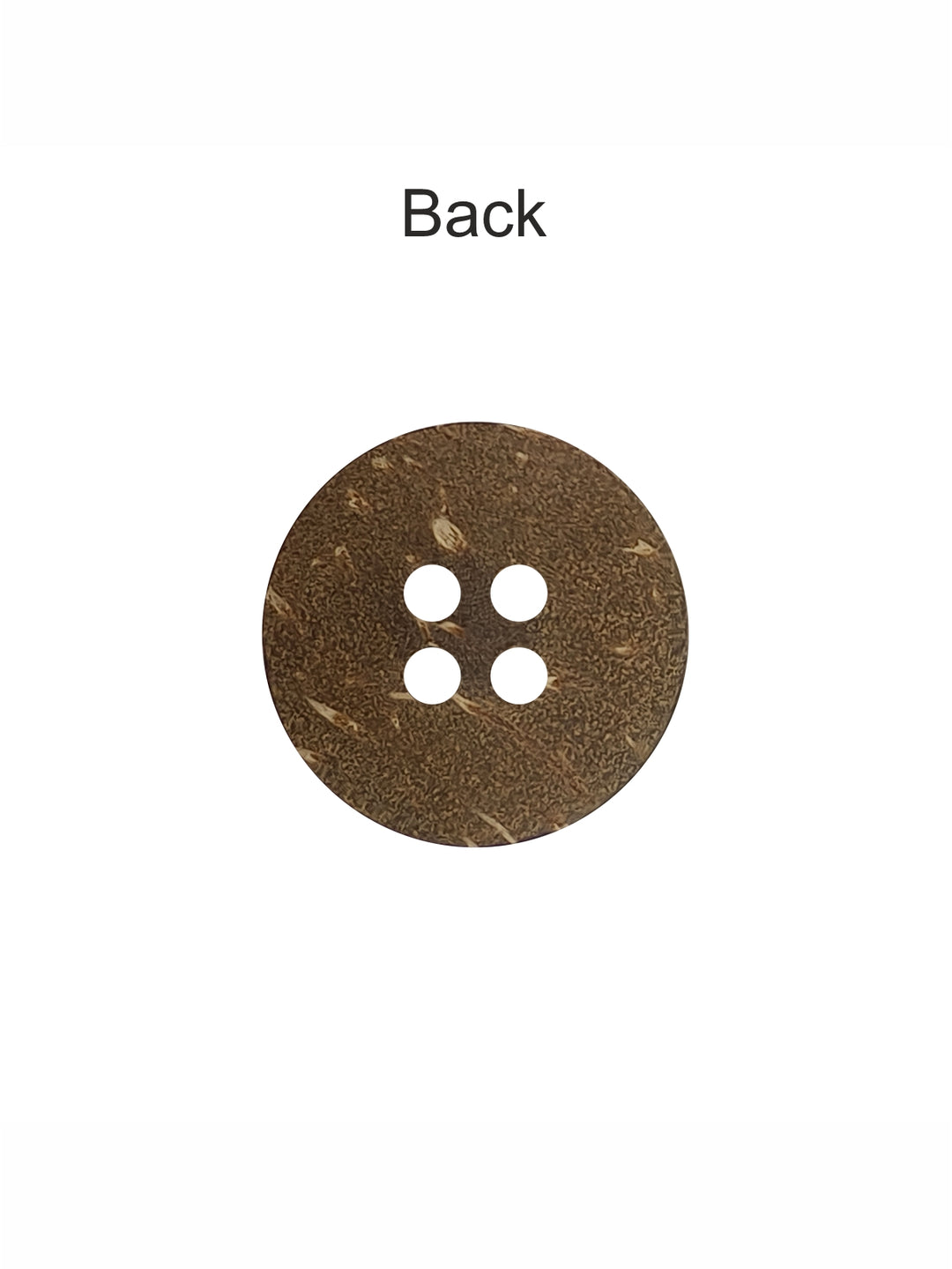 Natural Coco 4-Hole Wooden Buttons for Sewing and Crafts