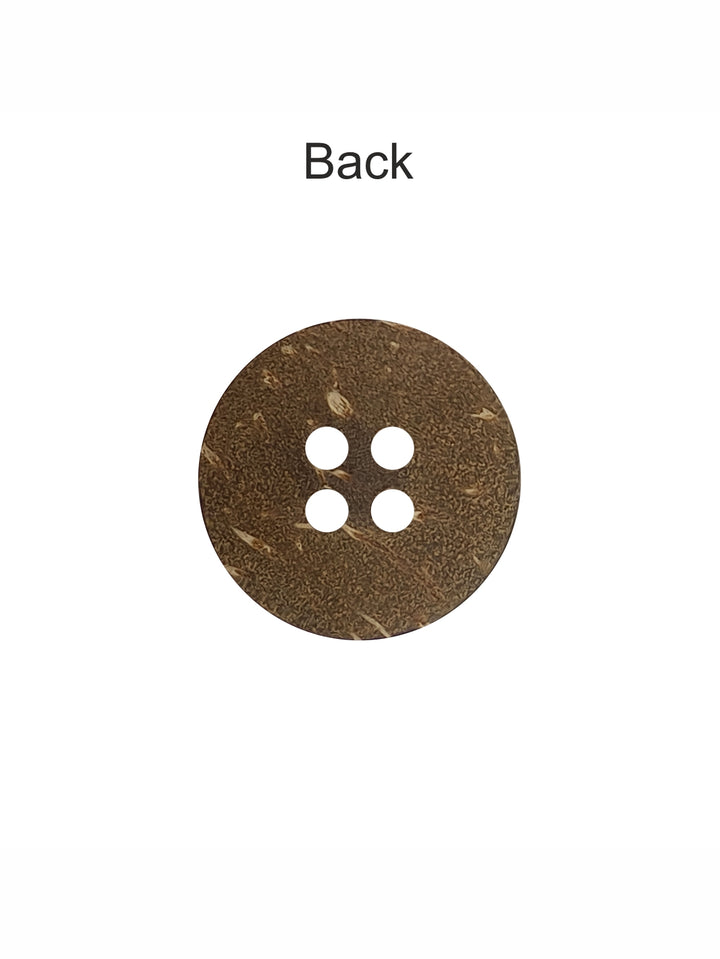 Natural Coco 4-Hole Wooden Buttons for Sewing and Crafts