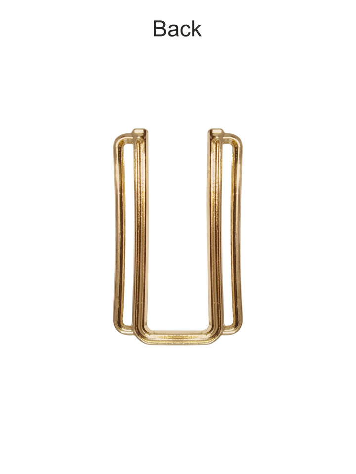 Sleek and Stylish U-Frame Double Sidebar Belt Buckle
