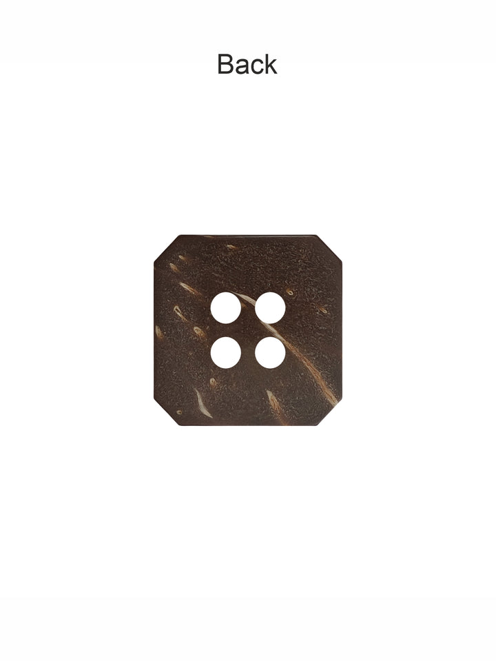 Natural 15mm 4-Hole Coco Wooden Buttons for Coat/Jacket/Dresses