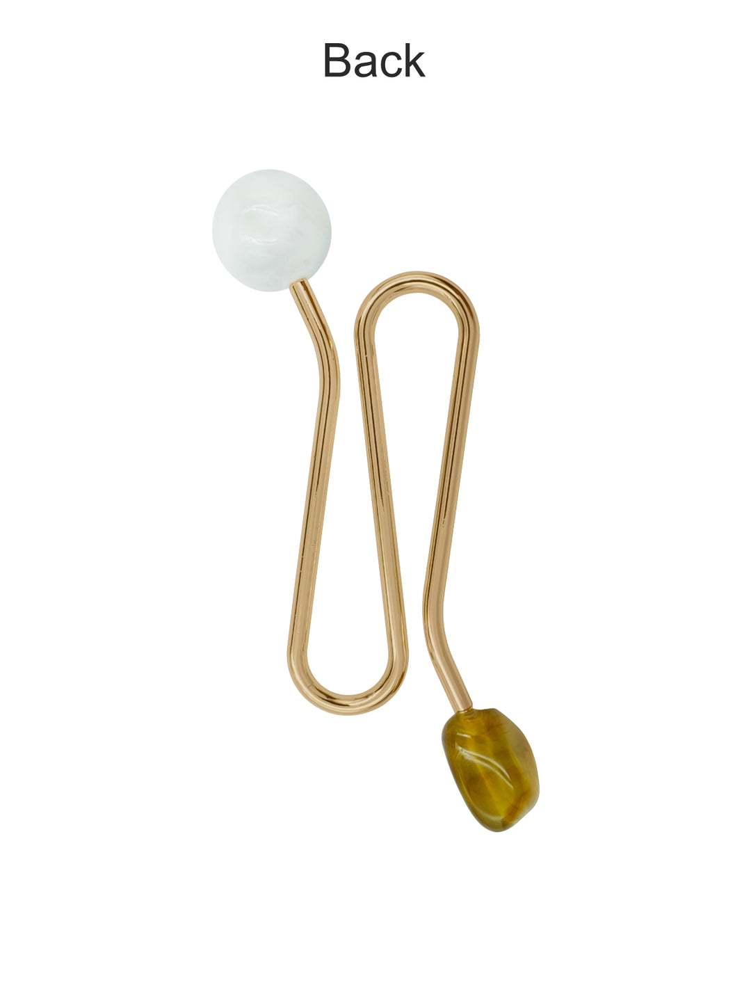 Shiny Gold Hook Metallic Curvy Style Fashion Accessory for Clothing