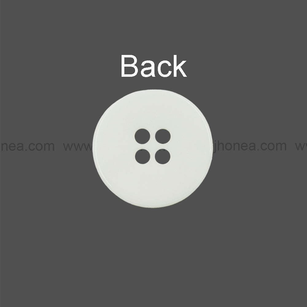 Decorative 4-Hole Double Rim Polyester Button