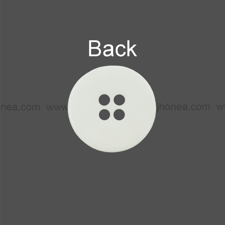 Decorative 4-Hole Double Rim Polyester Button
