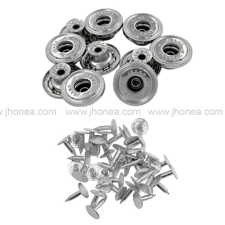 Fashionable Round Metal Jeans Buttons for Clothing