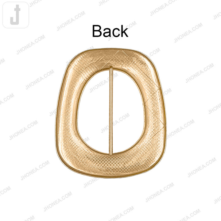 Stylish Shiny Smooth Finish Sliding Metal Belt Buckle