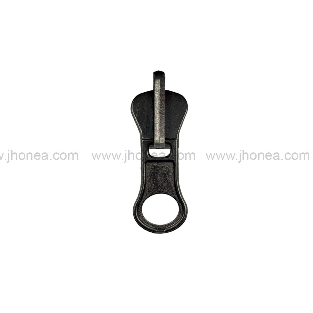 Classic #5 Gunmetal Swivel Handle Metal Zipper Puller
